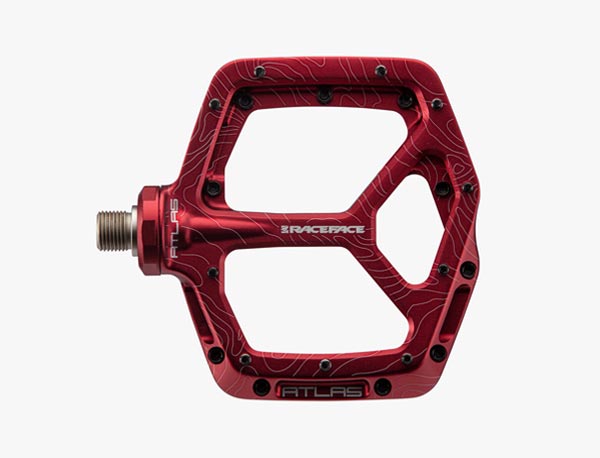 Atlas Platform Pedals Red